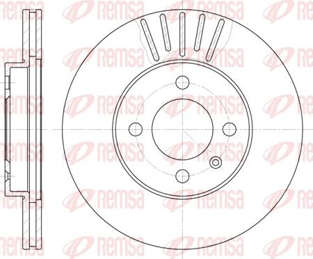 Remsa 6175.10 - Тормозной диск unicars.by