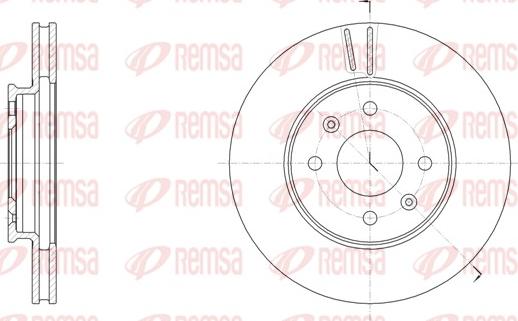 Remsa 61784.10 - Тормозной диск unicars.by