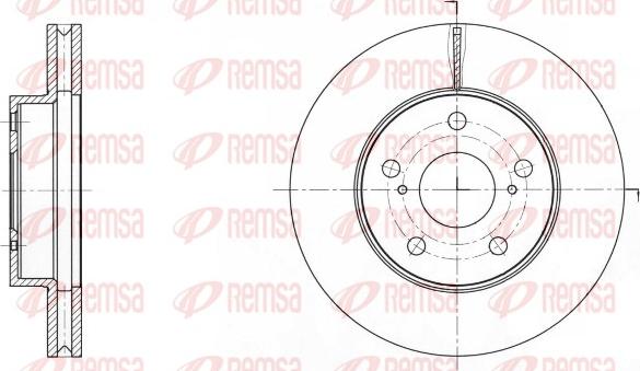 Remsa 61733.10 - Тормозной диск unicars.by