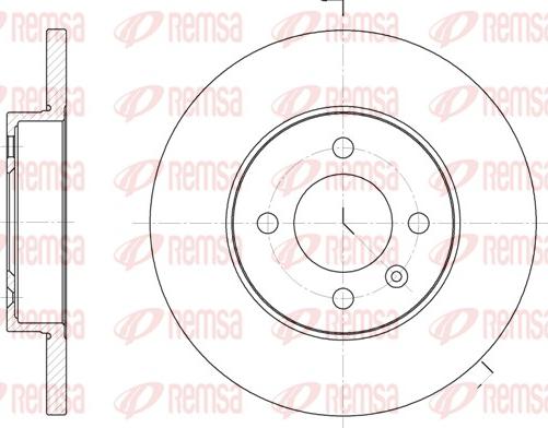 Remsa 6172.00 - Тормозной диск unicars.by