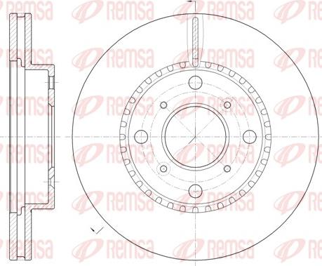 Remsa 6804.10 - Тормозной диск unicars.by