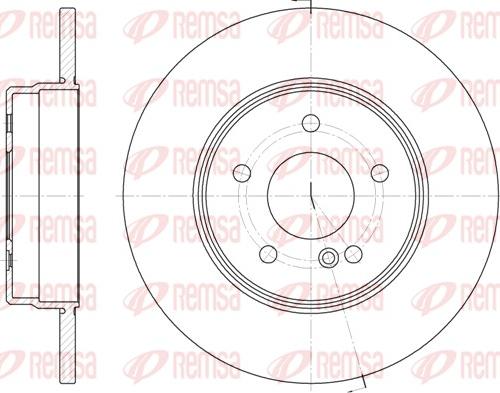 Remsa 6801.00 - Тормозной диск unicars.by