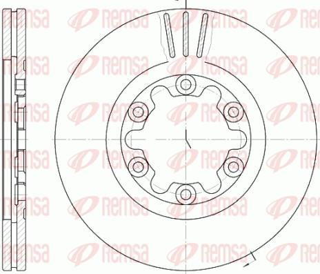 Remsa 6882.10 - Тормозной диск unicars.by