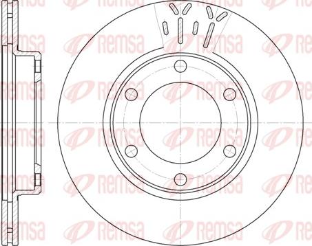 Remsa 6824.10 - Тормозной диск unicars.by