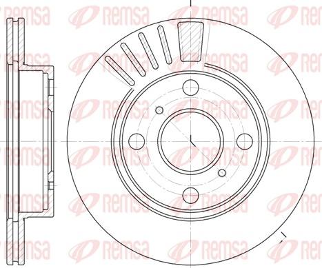 Remsa 6825.10 - Тормозной диск unicars.by