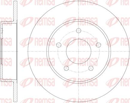 Remsa 6820.00 - Тормозной диск unicars.by