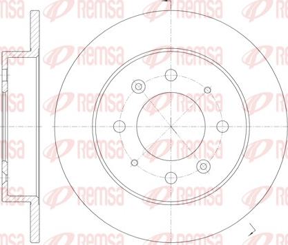 Remsa 6874.00 - Тормозной диск unicars.by