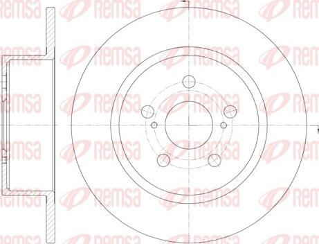 Remsa 6878.00 - Тормозной диск unicars.by