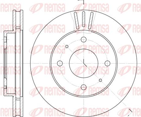 Remsa 6394.11 - Тормозной диск unicars.by