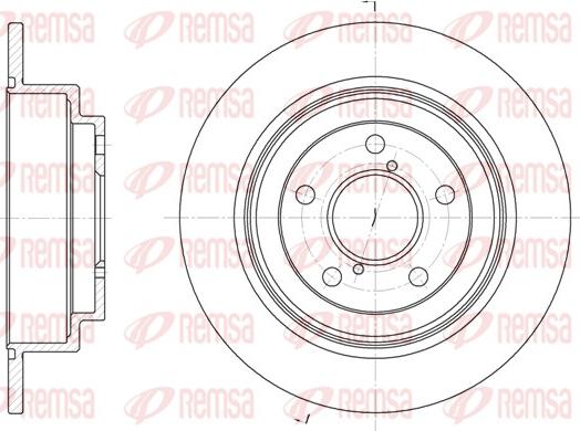 Remsa 6398.00 - Тормозной диск unicars.by