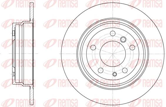 Remsa 6342.00 - Тормозной диск unicars.by