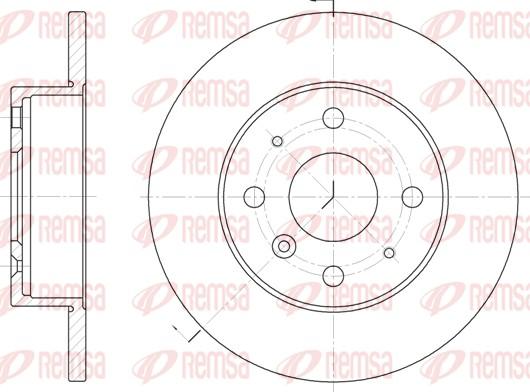 Remsa 6363.00 - Тормозной диск unicars.by