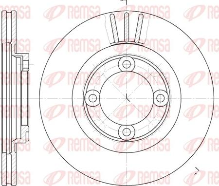 Remsa 6385.10 - Тормозной диск unicars.by