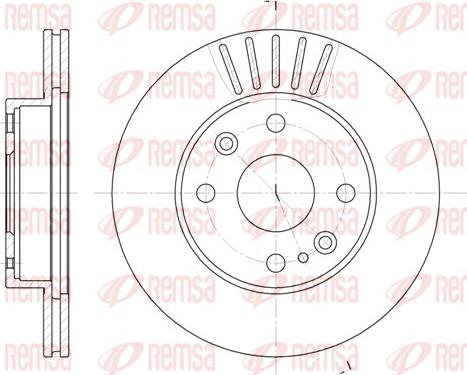 Remsa 6386.10 - Тормозной диск unicars.by