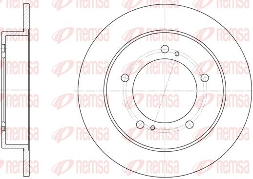 Remsa 6331.00 - Тормозной диск unicars.by