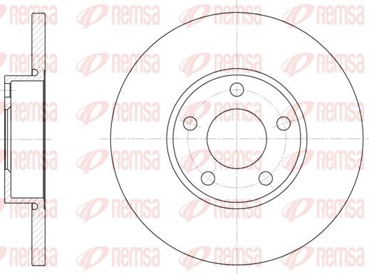 Remsa 6327.00 - Тормозной диск unicars.by