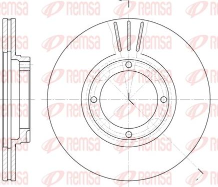 Remsa 6374.10 - Тормозной диск unicars.by