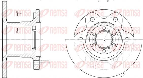 Remsa 6290.00 - Тормозной диск unicars.by