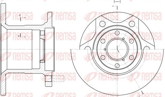 Remsa 6243.00 - Тормозной диск unicars.by