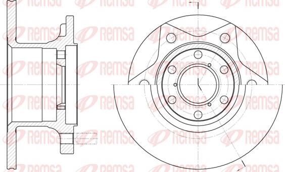 Remsa 6242.00 - Тормозной диск unicars.by