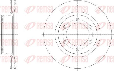 Remsa 62527.10 - Тормозной диск unicars.by