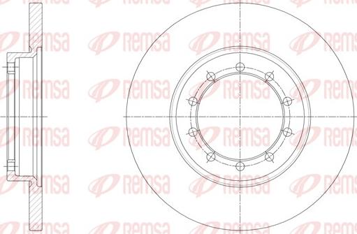 Remsa 62094.00 - Тормозной диск unicars.by