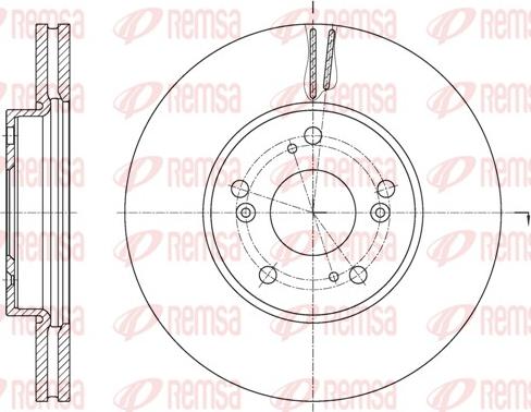 Remsa 62107.10 - Тормозной диск unicars.by