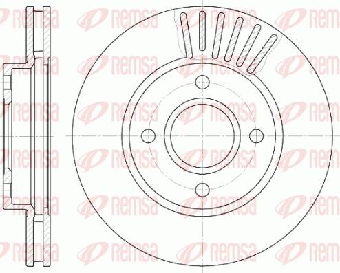 Remsa 6211.10 - Тормозной диск unicars.by