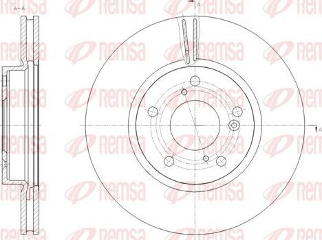 Remsa 62112.10 - Тормозной диск unicars.by