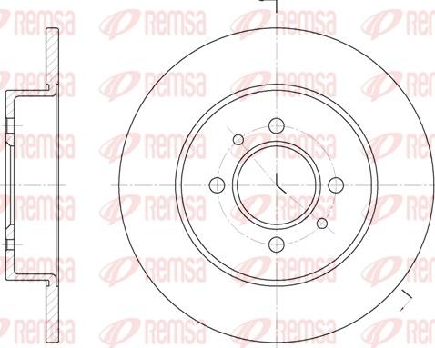 Remsa 6239.00 - Тормозной диск unicars.by