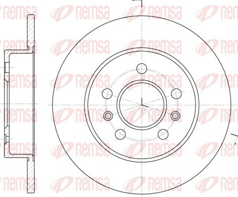 Remsa 6239.02 - Тормозной диск unicars.by