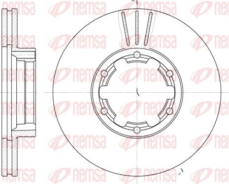 Remsa 6234.10 - Тормозной диск unicars.by