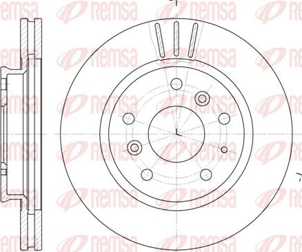 Remsa 6237.10 - Тормозной диск unicars.by