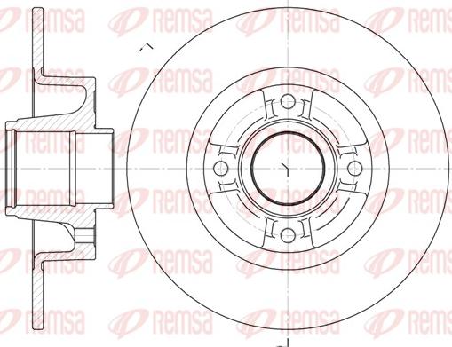 Remsa 6750.00 - Тормозной диск unicars.by