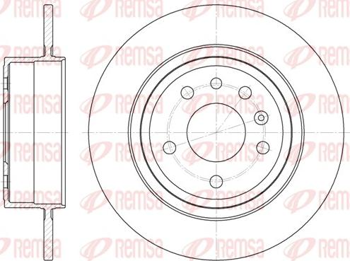 Remsa 6764.00 - Тормозной диск unicars.by