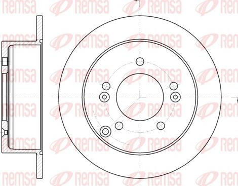 Remsa 6766.00 - Тормозной диск unicars.by