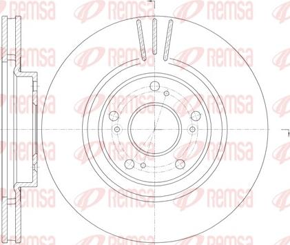 Remsa 6763.10 - Тормозной диск unicars.by