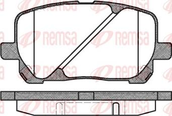 Remsa 0954.00 - Тормозные колодки, дисковые, комплект unicars.by