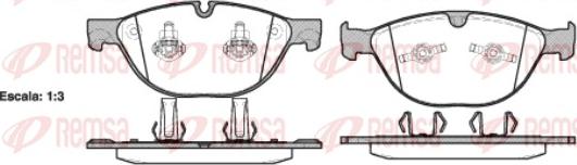 Remsa 0958.30 - Тормозные колодки, дисковые, комплект unicars.by