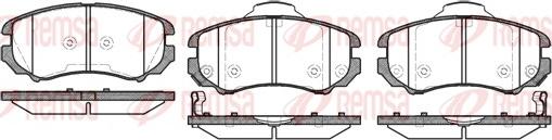 Remsa 0953.02 - Тормозные колодки, дисковые, комплект unicars.by