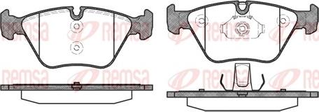 Remsa 0963.00 - Тормозные колодки, дисковые, комплект unicars.by