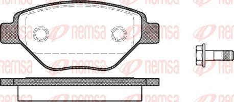 Remsa 0977.00 - Тормозные колодки, дисковые, комплект unicars.by