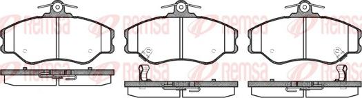 Remsa 0494.02 - Тормозные колодки, дисковые, комплект unicars.by