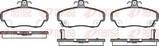 Remsa 0490.02 - Тормозные колодки, дисковые, комплект unicars.by