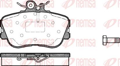 Remsa 0445.00 - Тормозные колодки, дисковые, комплект unicars.by