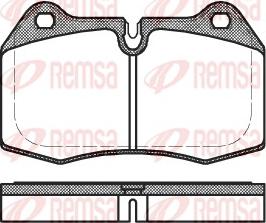 Remsa 0441.00 - Тормозные колодки, дисковые, комплект unicars.by