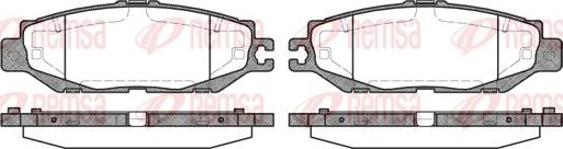 Remsa 0457.00 - Тормозные колодки, дисковые, комплект unicars.by