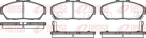 Remsa 0464.02 - Тормозные колодки, дисковые, комплект unicars.by