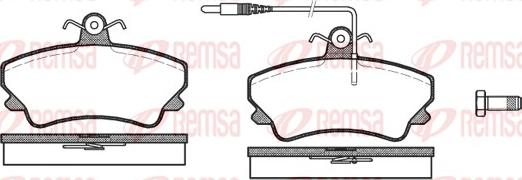 Remsa 0409.12 - Тормозные колодки, дисковые, комплект unicars.by