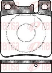 Remsa 0407.00 - Тормозные колодки, дисковые, комплект unicars.by